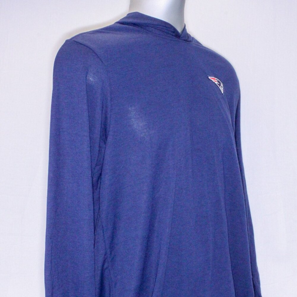 New England Patriots Long Sleeve Lightweight Pullover Hoodie Men's Size Medium